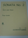 ソナタ・No.2 (フーゴ・カウダー)  (ホルン＋ピアノ)【Sonata No. 2】