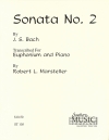 ソナタ・No.2（バッハ）（ユーフォニアム+ピアノ）【Sonata No. 2】