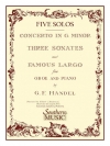 3つのソナタ (ヘンデル)（オーボエ+ピアノ）【Three Sonates Famous Largo】