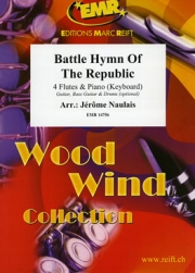 リパブリック賛歌 (フルート四重奏+ピアノ)【Battle Hymn Of The Republic】