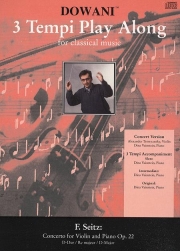 協奏曲・ニ長調・Op.22（フリードリヒ・ザイツ）（ヴァイオリン）【Concerto in D Major for Violin and Piano Op. 22】