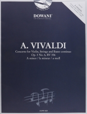 協奏曲・Op.3（アントニオ・ヴィヴァルディ）（ヴァイオリン）【Concerto Op. 3 No. 6, Rv 356 in A Minor】