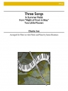 3つの歌（チャールズ・アイヴズ）（フルート+ピアノ）【Three Songs】
