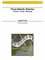 3つのメロディックなスケッチ（ヨーゼフ・リーブ）（フルート+ピアノ）【Three Melodic Sketches】