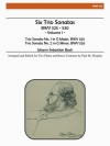 ６つの三重奏曲・Vol.1 （バッハ）（フルート二重奏+ピアノ）【Six Trio Sonatas, Vol. I】