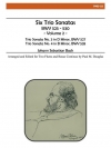 ６つの三重奏曲・Vol.2 （バッハ）（フルート二重奏+ピアノ）【Six Trio Sonatas, Vol. II】