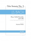 トリオ・ソナタ・No.5・ハ長調 （バッハ）（フルート二重奏+ピアノ）【Trio Sonata No. 5 in C Major】