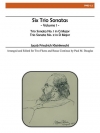６つの三重奏曲・Vol.1 （ヤコプ・フリードリヒ・クラインクネヒト）（フルート二重奏+ピアノ）【Six Trio Sonatas, Vol. I】