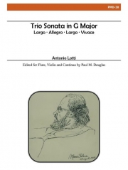 トリオ・ソナタ・ト長調 （アントニオ・ロッティ）（フルート二重奏+ピアノ）【Trio Sonata in G Major】