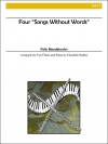 4つの無言歌 （フェリックス・メンデルスゾーン）（フルート二重奏+ピアノ）【Four Songs Without Words】