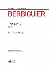 トリオ・No.2・Op.51（ブノワ・トランキル・ベルビエール）（フルート三重奏）【Trio No. 2, Op. 51】