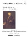 2つのトリオ・ソナタ（ジョゼフ・ボダン・ド・ボワモルティエ）（フルート三重奏）【Two Trio Sonatas】