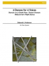 4声のための3つのダンス（デボラ・アンダーソン）（フルート四重奏）【3 Dances for 4 Voices】