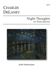 夜の瞑想 （チャールズ・ディレイニー）（フルート四重奏）【Night Thoughts】