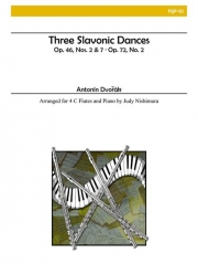 三つのスラブ舞曲（アントニン・ドヴォルザーク）（フルート四重奏+ピアノ）【Three Slavonic Dances】