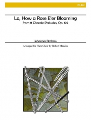 エサイの根より（ヨハネス・ブラームス）（フルート五重奏）【Lo, How a Rose E'er Blooming】