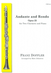 アンダンテとロンド  (フランツ・ドップラー)  (クラリネット二重奏+ピアノ)【Andante and Rondo】