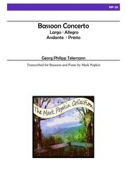 バスーン協奏曲 （テレマン） (バスーン+ピアノ)【Bassoon Concerto】