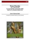 3つのコラール（バッハ）（サックス四重奏）【Three Chorales】