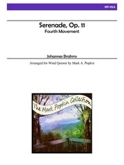 セレナーデ・Op.11・第四楽章（ヨハネス・ブラームス）（木管五重奏）【Serenade, Op. 11, Fourth Movement】