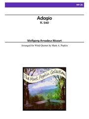 アダージョ・K.540（モーツァルト）（木管五重奏）【Adagio, K. 540】
