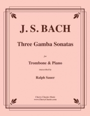 3つのガンバ・ソナタ（バッハ）（トロンボーン+ピアノ）【Three Gamba Sonatas】