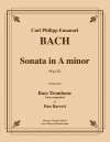 ソナタ・イ短調（カール・フィリップ・エマヌエル・バッハ）（バストロンボーン）【Sonata in A Minor】
