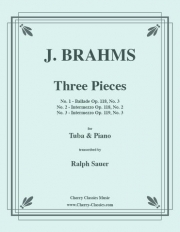 3つの小品（ヨハネス・ブラームス）（バストロンボーン+ピアノ）【Three Pieces】