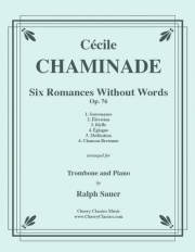 6つの無言歌（セシル・シャミナード）（トロンボーン+ピアノ）【Six Romances Without Words, Op 76】