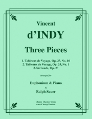 3つの小品（ヴァンサン・ダンディ）（ユーフォニアム+ピアノ）【Three Piece】