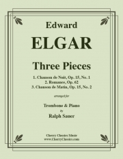 3つの小品（エドワード・エルガー）（トロンボーン+ピアノ）【Three Piece】