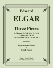 3つの小品（エドワード・エルガー）（ユーフォニアム+ピアノ）【Three Piece】