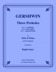 3つの前奏曲（ジョージ・ガーシュウィン）（バストロンボーン+ピアノ）【Three Preludes】