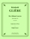 6つのアルバム・リーフ（レインゴリト・グリエール）（ユーフォニアム+ピアノ）【Six Album Leaves from Op. 51】