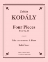 4つの小品（ゾルターン・コダーイ）（バストロンボーン+ピアノ）【Four Pieces from Opus 11】