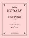 4つの小品（ゾルターン・コダーイ）（トロンボーン+ピアノ）【Four Pieces from Opus 11】