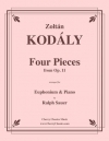 4つの小品（ゾルターン・コダーイ）（ユーフォニアム+ピアノ）【Four Pieces from Opus 11】