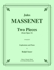 2つの小品（ジュール・マスネ）（ユーフォニアム+ピアノ）【Two Pieces】
