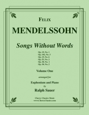 6つの無言歌・Vol.1（フェリックス・メンデルスゾーン）（ユーフォニアム+ピアノ）【Songs Without Words Vol.1】