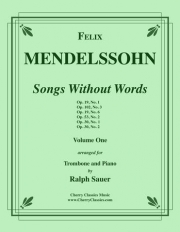 6つの無言歌・Vol.1（フェリックス・メンデルスゾーン）（トロンボーン+ピアノ）【Six Songs Without Words Vol.1】
