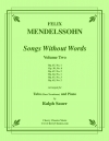 6つの無言歌・Vol.2（フェリックス・メンデルスゾーン）（バストロンボーン+ピアノ）【Songs Without Words Vol.2】