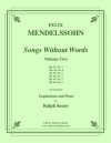 6つの無言歌・Vol.2（フェリックス・メンデルスゾーン）（ユーフォニアム+ピアノ）【Songs Without Words Vol.2】