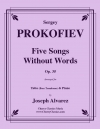 5つの無言歌・Op.35（セルゲイ・プロコフィエフ）（バストロンボーン+ピアノ）【Five Songs Without Words, Opus 35】