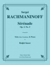 セレナーデ・Op. 3・No.5（セルゲイ・ラフマニノフ）（バストロンボーン+ピアノ）【Sérénade, Op. 3, No. 5】