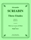 3つのエチュード（アレクサンドル・スクリャービン）（バストロンボーン+ピアノ）【Three Etudes】
