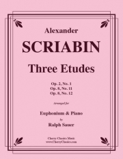 3つのエチュード（アレクサンドル・スクリャービン）（ユーフォニアム+ピアノ）【Three Etudes】