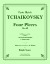 4つの小品・Op.40 (ピョートル・チャイコフスキー)（バストロンボーン+ピアノ）【Four Pieces Opus. 40】