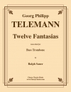 12の幻想曲 （テレマン）（バストロンボーン）【Twelve Fantasias】
