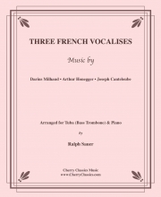 3つのフランスのヴォカリーズ（バストロンボーン+ピアノ）【Three French Vocalises】