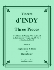 3つの小品（ヴァンサン・ダンディ）（ユーフォニアム+ピアノ）【Three Pieces】